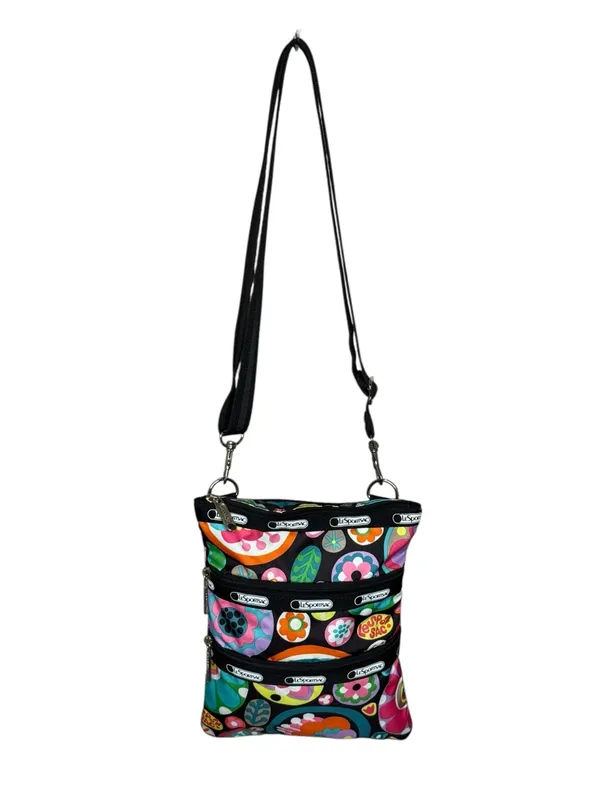 LeSportSac ✿ Crossbody Bag Festival Handbag ✿ Mixed Multi Floral Print ✿ 3X Zip - Image 3