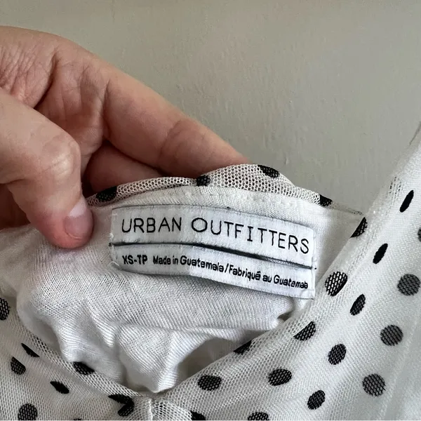 Urban Outfitters Black and White Polka Dot Camisole - Image 3