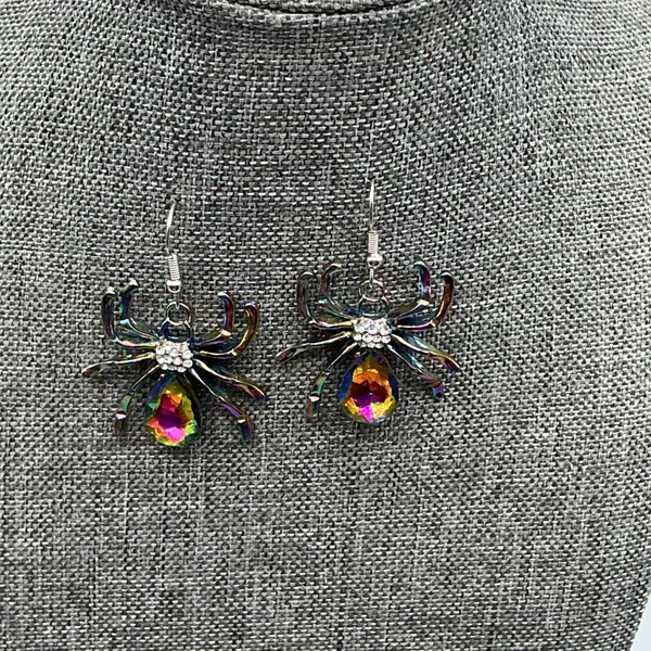 Spider Rhinestones Earrings Multiple - Image 2