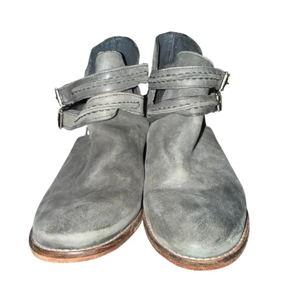 Free People Braeburn Leather Boho Booties Ankle Boots Size 37 7 - Image 2