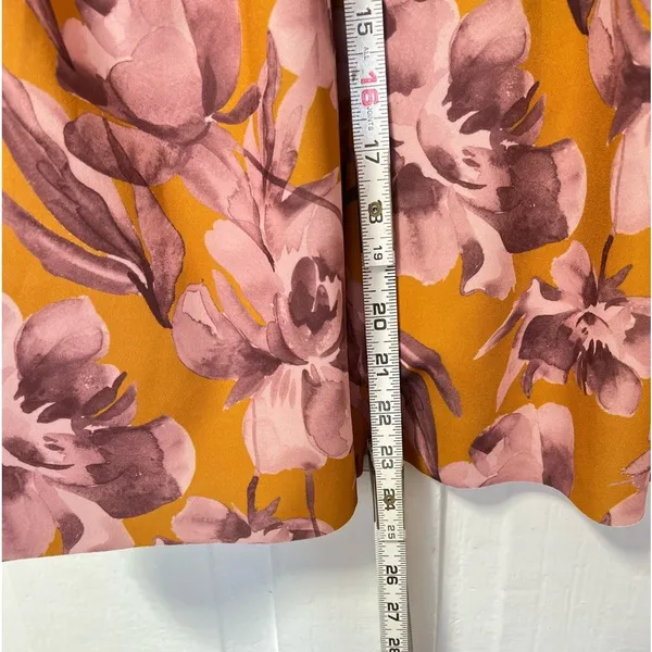 ASOS Design Square Neck smock babydoll mini dress water color floral size 4 - Image 8
