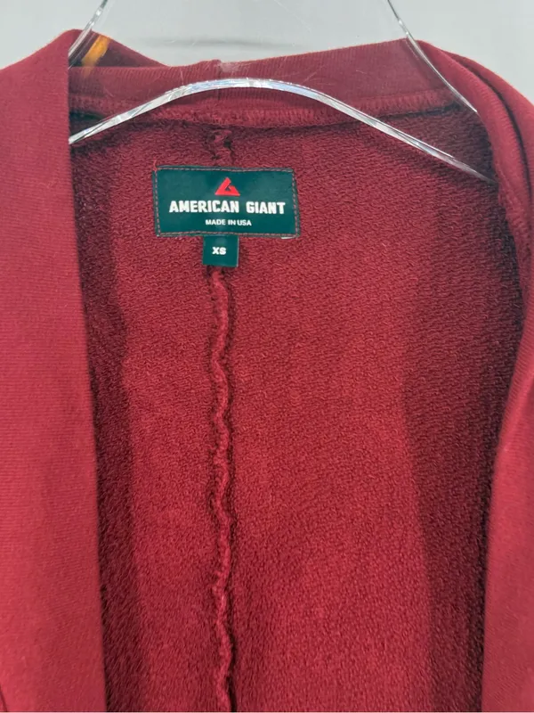 American Giant Women's French Terry Cardigan size xs - Image 4