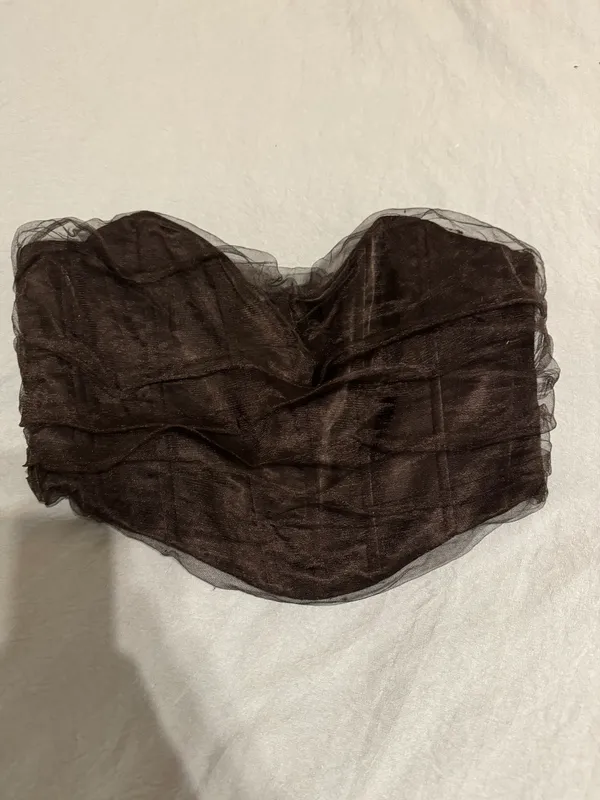 Zara Black Crop Top - Image 2