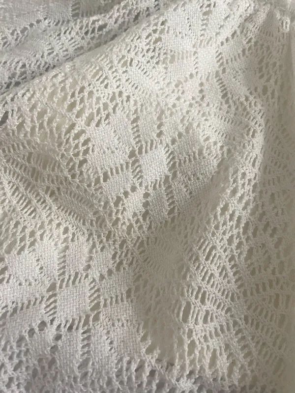 Zara Girls Boho Embroidered Eyelet Lace Ruffle Skirt Size 11-12  - Image 4