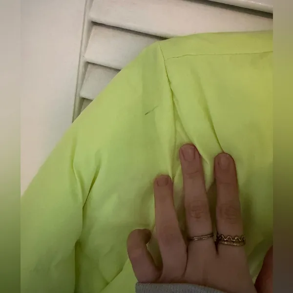 Wild Fable Neon Yellow Puffer Coat - Image 2