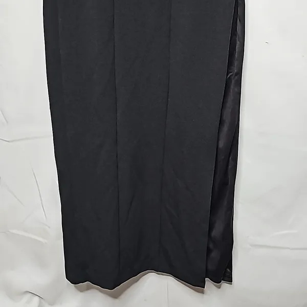 Aiden Mattox mesh panel floor length maxi cocktail slit cocktail party dress 2 - Image 8