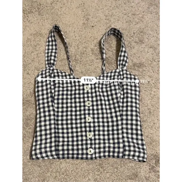 Abercrombie & Fitch Gingham Top Cami Tank XS-S - Image 4