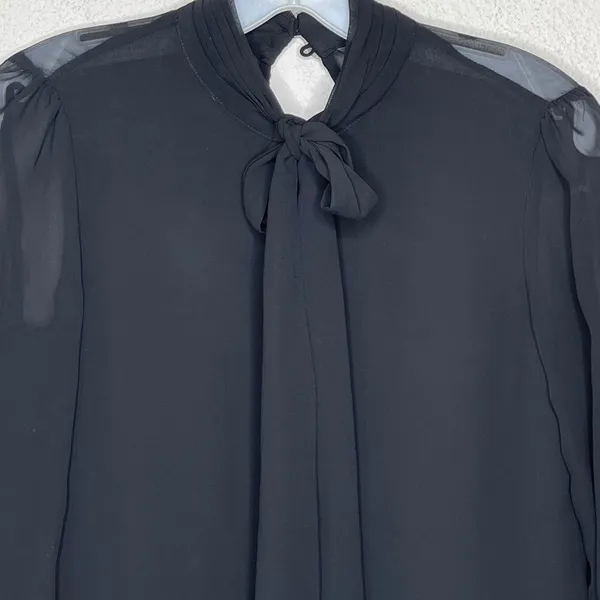 Zara Trafaluc Sheer Black‎ Blouse - Image 3