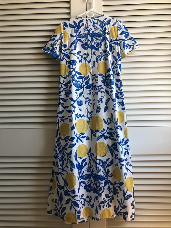 NWOT Vibrant Lemon Dress/Kimono/cover up. Size Small - Image 5