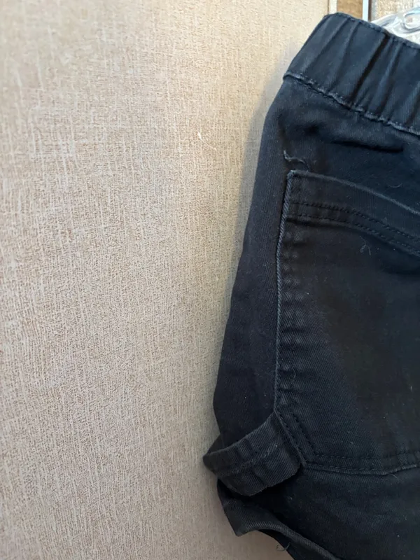 refuge Black Denim Casual Shorts XL - Image 4