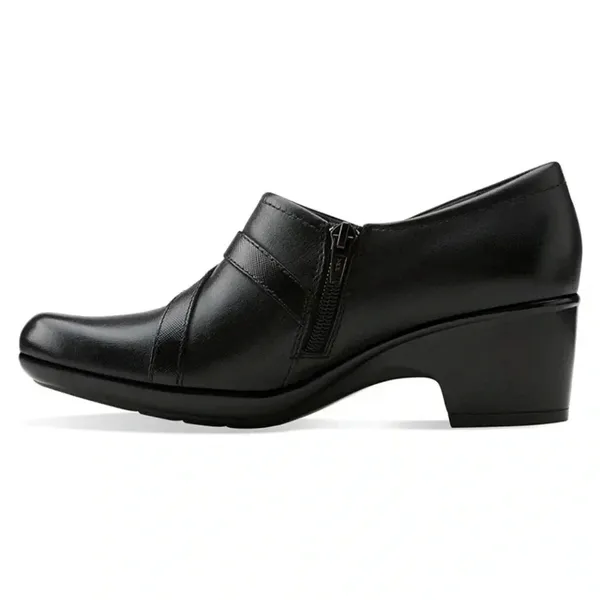 Clarks Genette Arc Womens Heeled Loafers by CLARKS‎ Size: 9M Bootie EUC! - Image 2