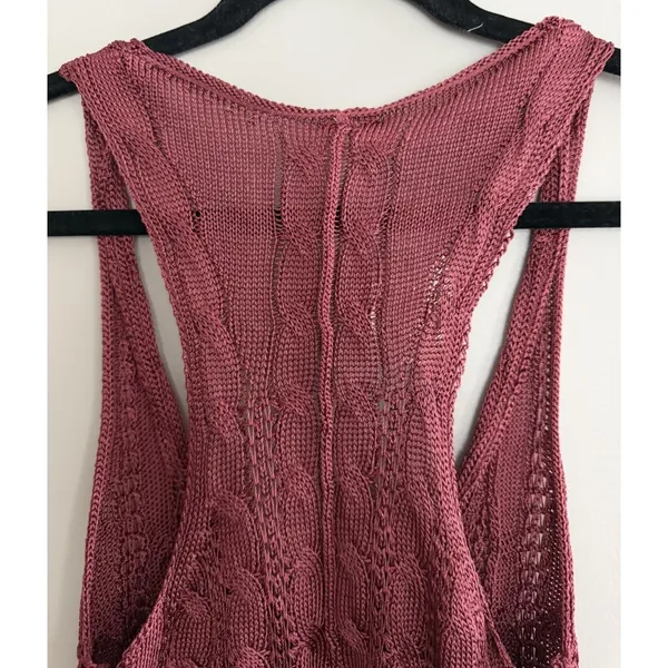 Free‎ People "The Vest Of Us" Marsala Women's Size X-Small - Image 4
