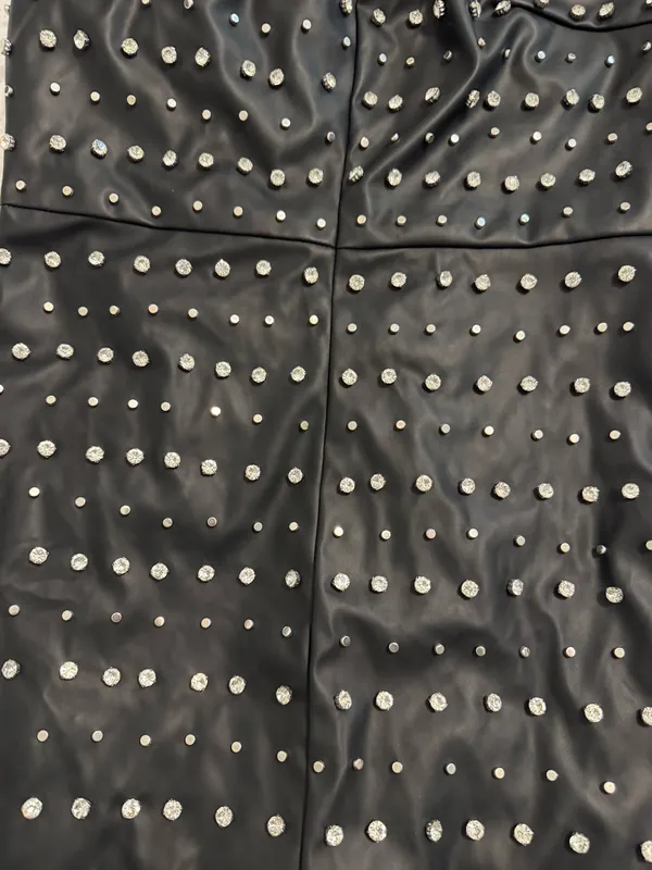 FashioNova Delanie Faux Leather Mini Dress - Black Size Large - Image 7