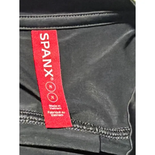 Spanx Womens Medium Black Long Sleeve Active Top Crew Neck Shirt - Image 4