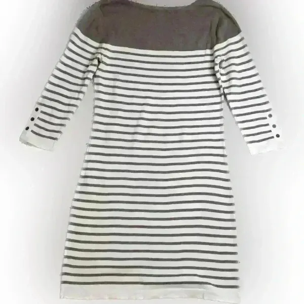 Banana Republic‎ Tan Striped Dress Medium - Image 2