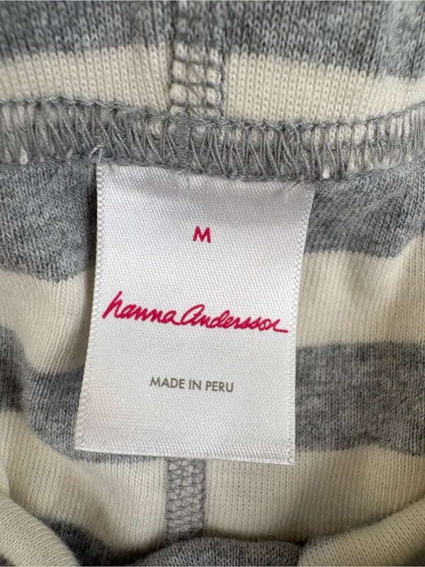 Hanna Andersson Adult Long John Pajama Pants Stripes Size Medium 83560 - Image 3