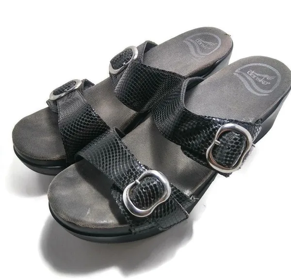 Womens DanskO Slip On Sandal 37 Adjustable Strap Heels - Image 2
