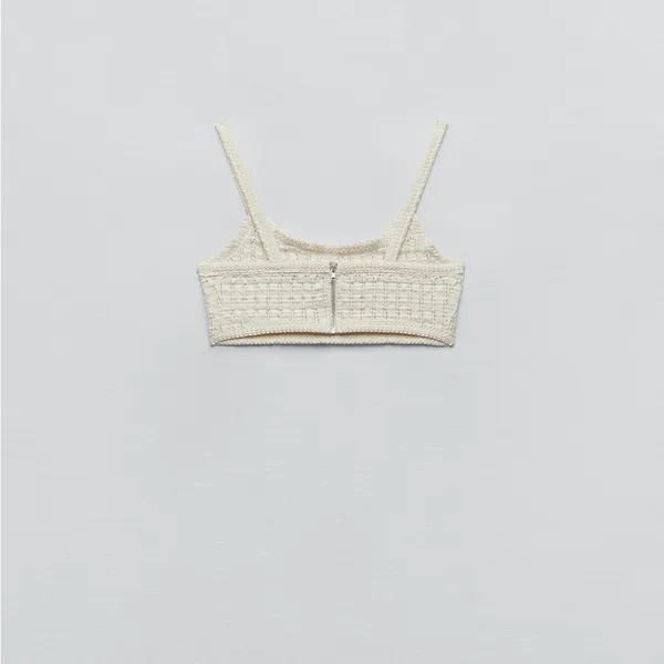 ZARA Knit Crochet Crop Top - Image 7