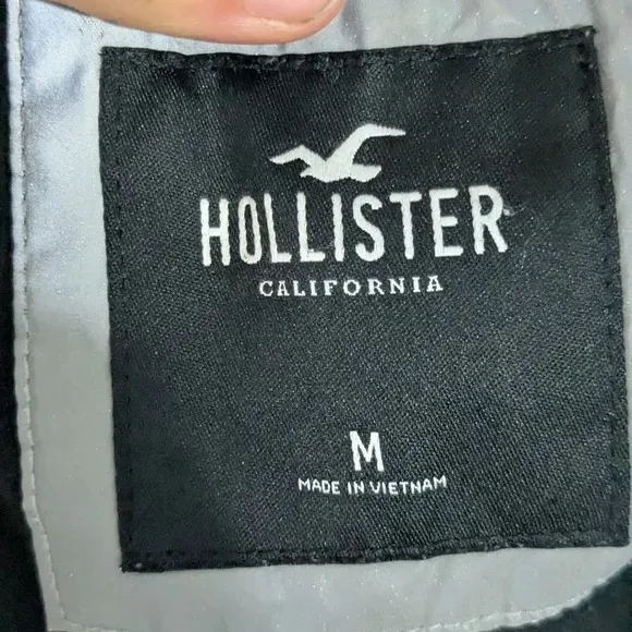 Hollister Windbreaker Jacket, Size Medium - Image 2