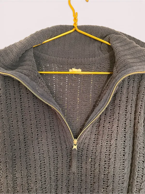Aerie Cable Car Quarter Zip Sweater - Image 9