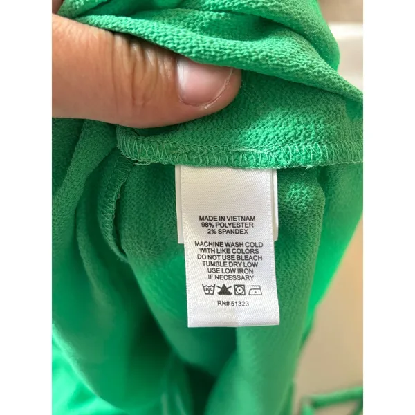 1. STATE Green Cami Top Ruffle Trim Sleeveless Casual Tank Top‎ Size L - Image 5