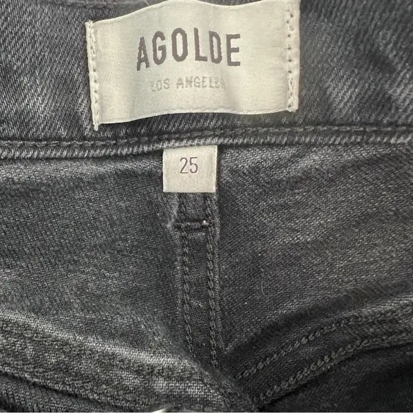 Agolde High Rise Straight Leg Button Fly Cropped Jean 25 - Image 8