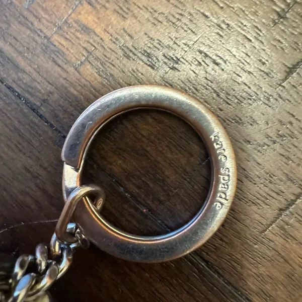 Kate Spade Wallet‎ Pink Peach Leather Coin Purse Key Chain - Image 4
