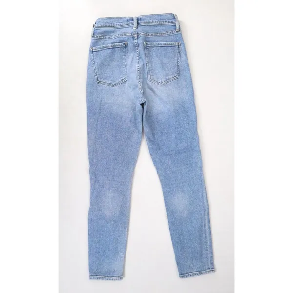 AGOLDE Nico High Rise Slim Fit Jeans Blue Women 24 Button Fly Denim Stretch‎ USA - Image 7