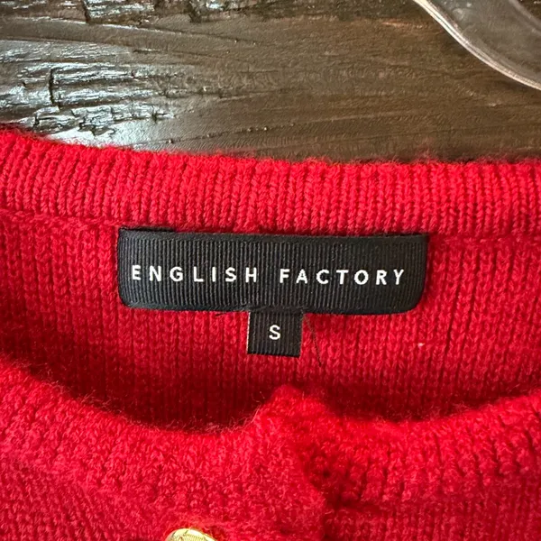 English Factory Striped Knit Cardigan - Image 6