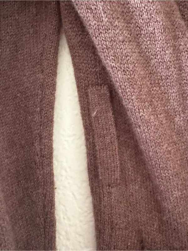 Patagonia Large Nordic Sweater Brown Coral No Belt - Image 4