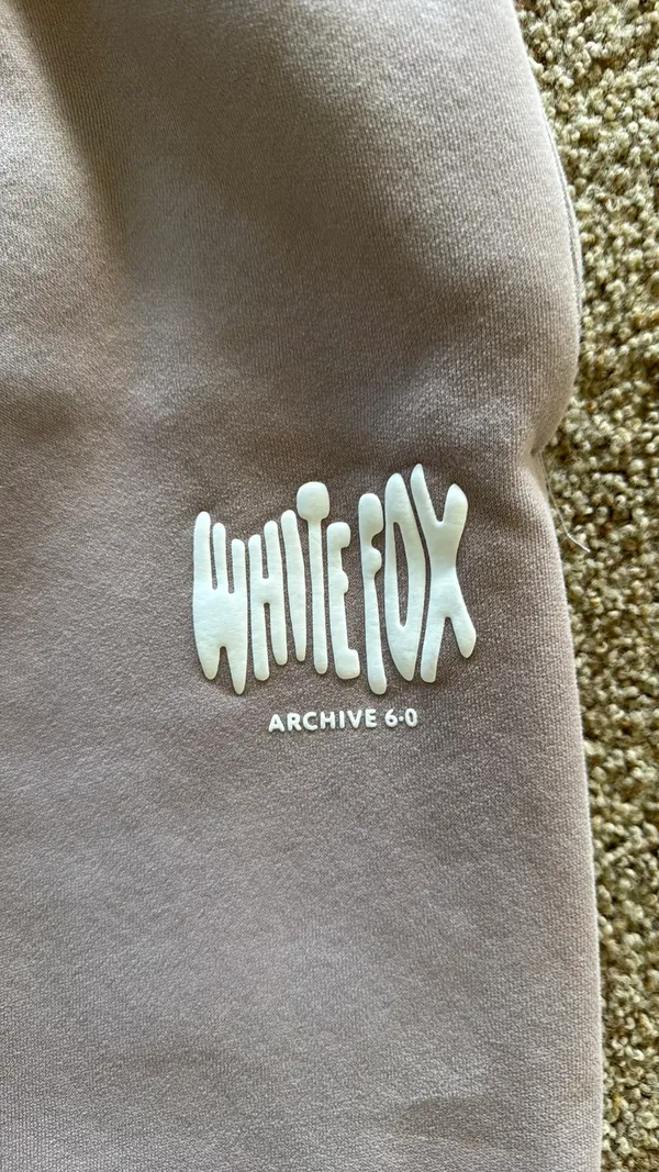 White fox sweat pants - Image 2