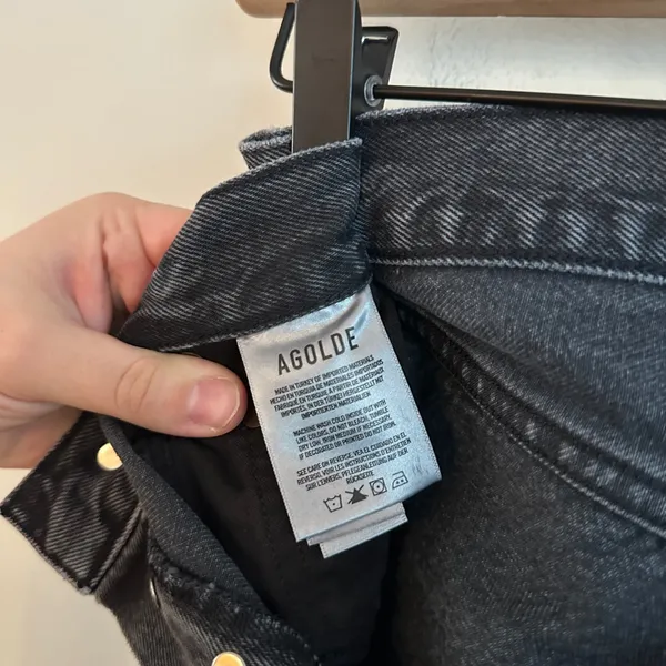 AGOLDE High Rise 90s Pinch Jeans - Black- Size 23 - Image 11