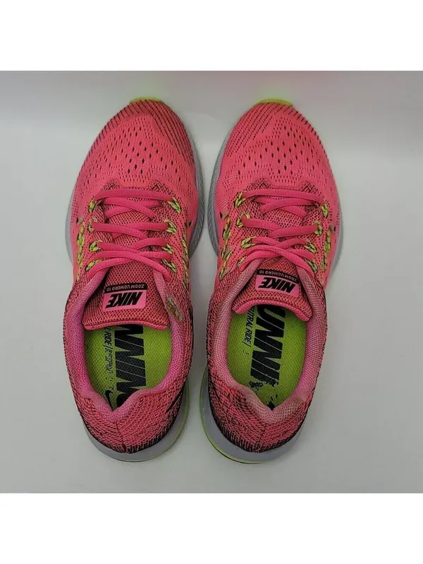 Nike Womens Pink Green Zoom Vomero 10 717441-608 Lace Up Athletic Shoes Size 8.5 - Image 6