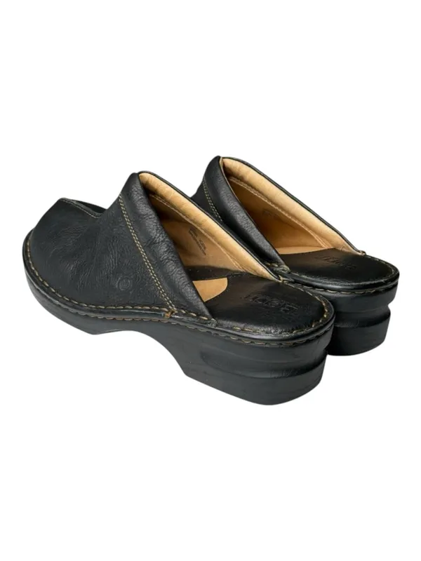 Born ★ Mount II Leather Open Back Comfort Clogs ★ Black Leather ★ 10M ★ Worn 1X - Image 8