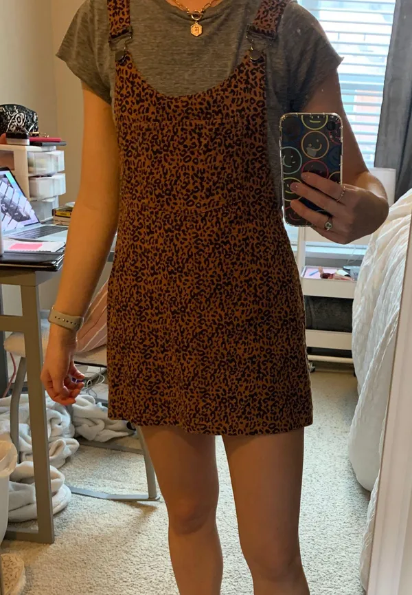 Forever 21 Leopard  Overall Dress - Image 7