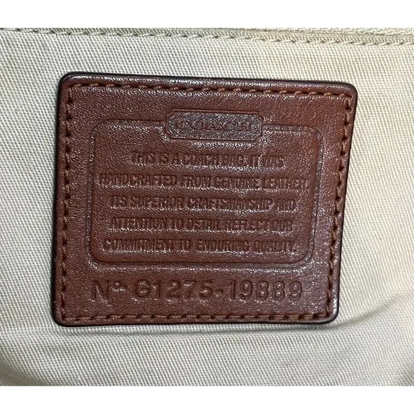Coach Vintage Legacy Duffle Shoulder Bag Cognac 19889 - Image 9