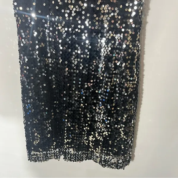 Banana Republic Black Sequin Dress Size‎ 2 - Image 6