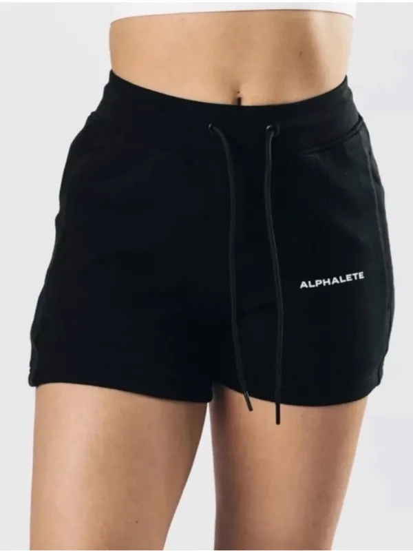 $50 NWT alphalete women's Essential Core Activewear Shorts in dusty purple M - Image 2