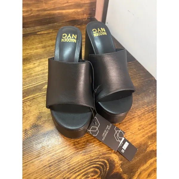 Madden nyc black wedges size 6 - Image 3
