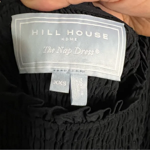 Hill House The Nap Louisa Black Puff Sleeve Smocked Waist Tiered Midi Dress‎ - Image 8