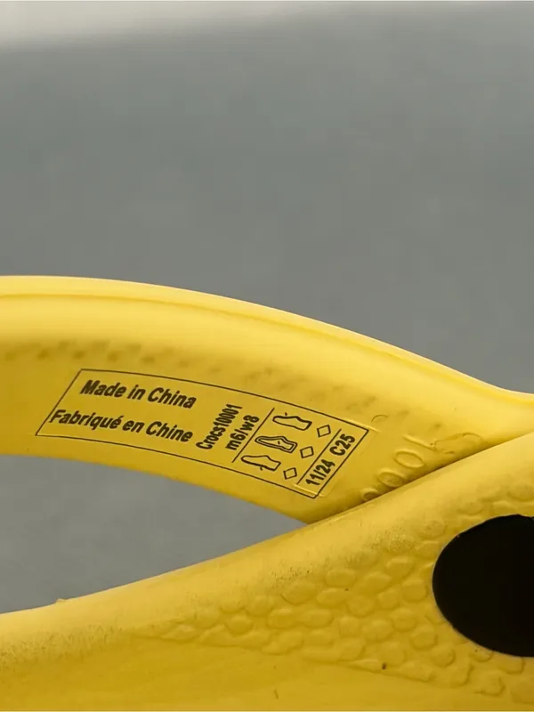 Crocs Classic Clog Yellow M6 W8 Unisex Comfort Slip On Sandals(B262) - Image 6