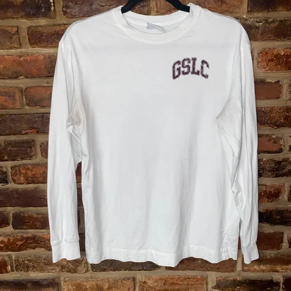 Gymshark White GSLC Graphic Oversized Long Sleeve T-Shirt Women's Size XS - Image 3