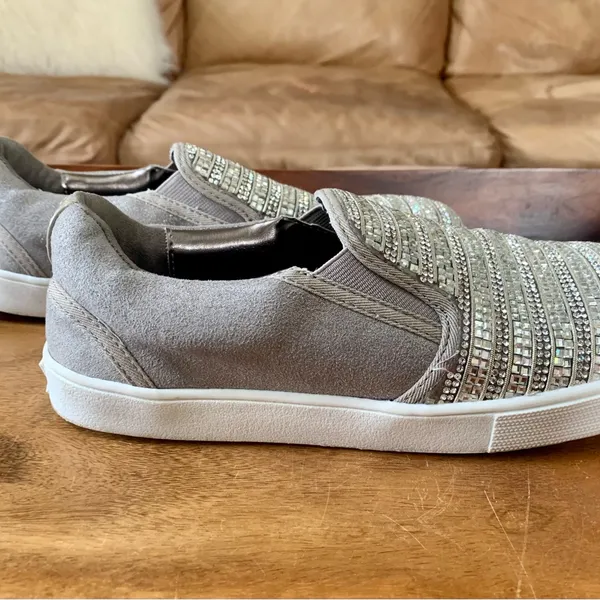 Stuart Weitzman Rhinestone Slip On Shoes - Image 3