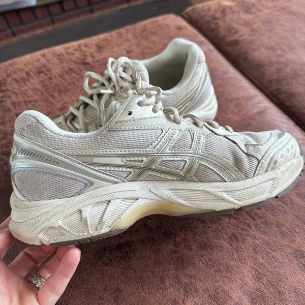 ASICS GT-2160 Oatmeal Silver Sneakers Men’s 6 Women’s 7.5 - Image 7