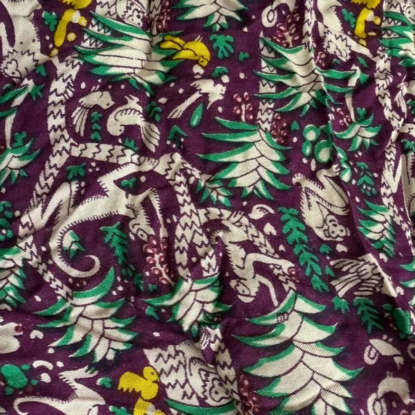 We Be Bop Purple Monkey Print Overalls Romper OSFM Size M - Image 4