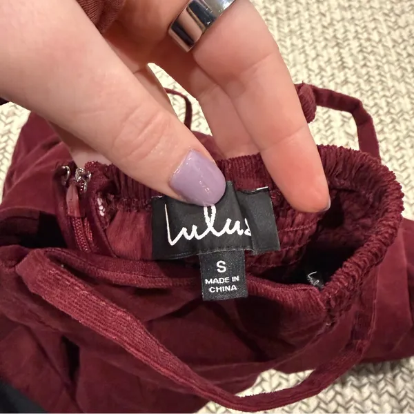 Lulus Red Corduroy Jumpsuit - Image 5