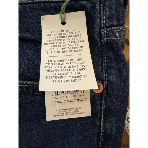 American Eagle NWT 77 Premium Denim Jeans Straight Crop Size 12 - Image 10