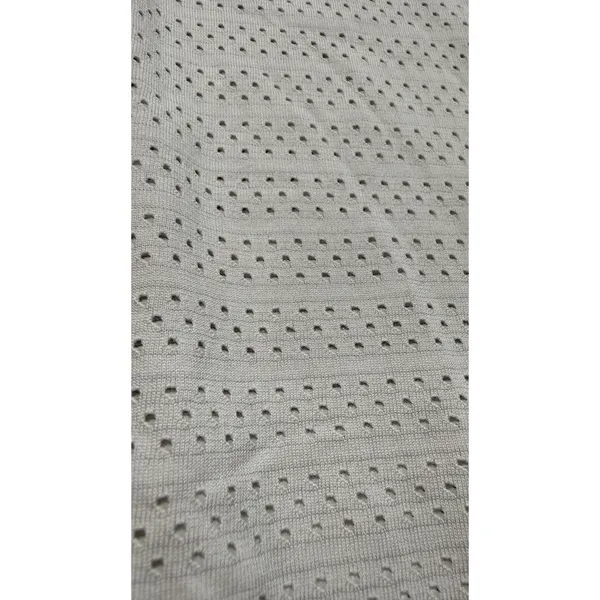 Lululemon Long Sleeve Shirt Light Grey Mesh Pointelle Womens 4544 - Image 5