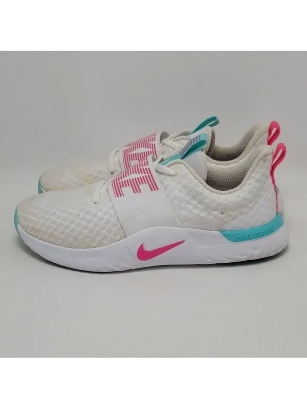 Nike Renew In Season TR9 White Multicolor Sneakers Shoes Womens Sz 8 CW7022-100 - Image 5