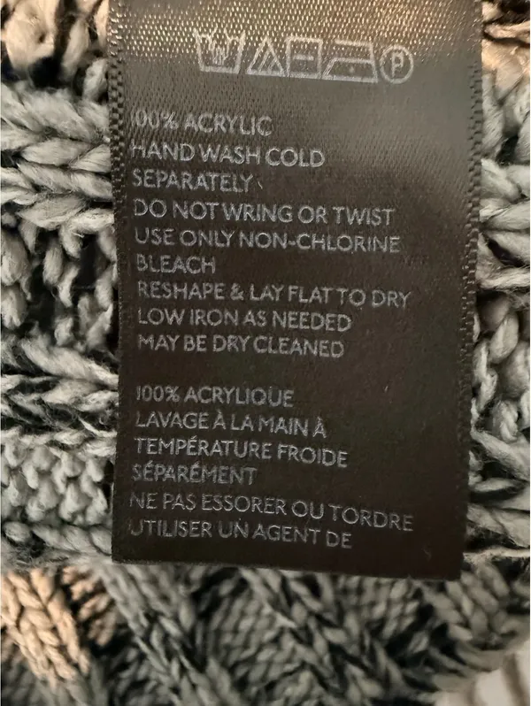 Urban Outfitters Women’s M/M Gray Chunky Knit Cropped Cowl Neck Sweater - Image 15